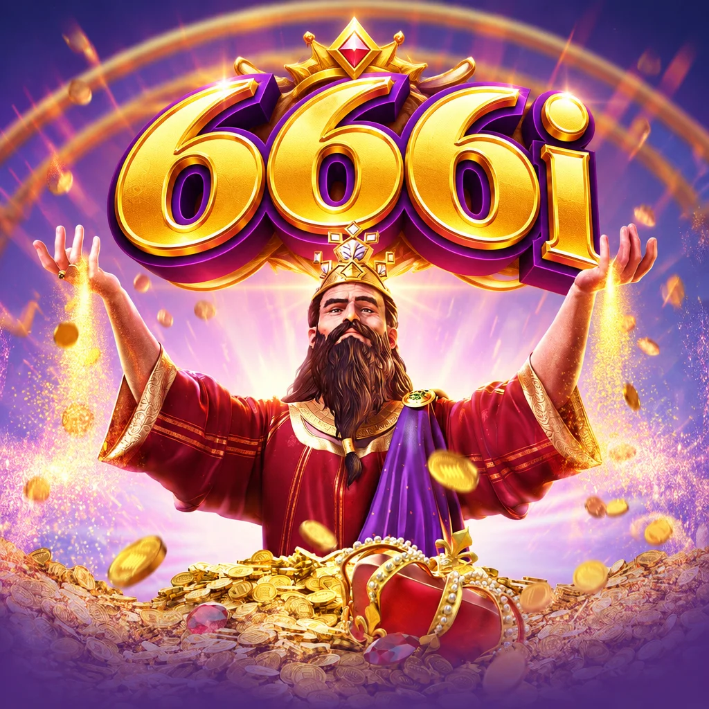 Ilustrasi bertema sentuhan emas Midas Fortune pada platform 666i